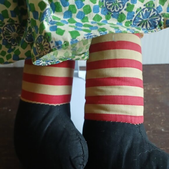 Vintage Raggedy Ann Doll, Vintage Raggedy Ann, Americana, Folk Rag Doll - Picture 3 of 10